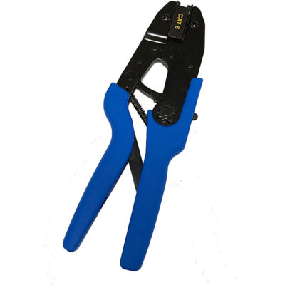 Ratchet Crimp Tool For RJ45 Plugs Using Cat6 and Cat6a Cable