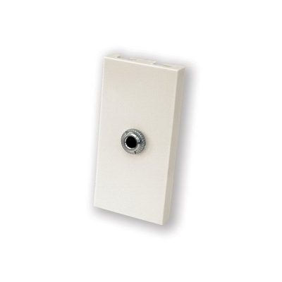 3.5mm Stereo Jack Socket Module - White