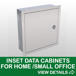 Image of Inset Data Cabinet for Home or Small Office