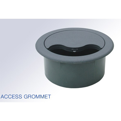 Desk Access Grommet 75mm Diameter In Black