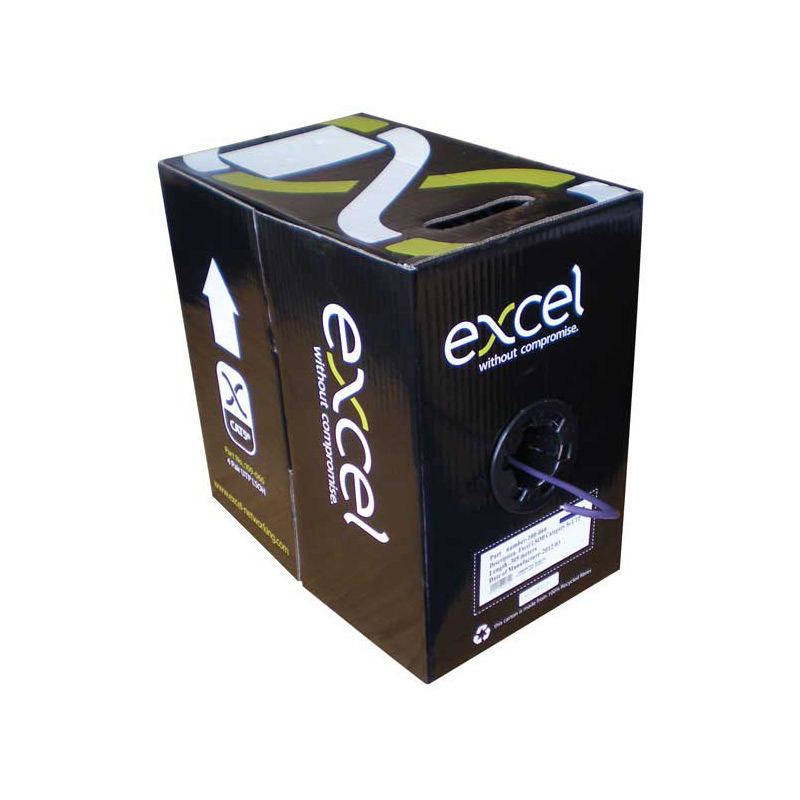 Excel Cat5e UTP External Black Sheath Data Cable