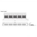 Excel High Density 50 Port RJ45 Voice Patch Panel Drawing