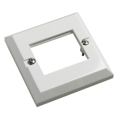 Excel 6C Single Gang White Faceplate
