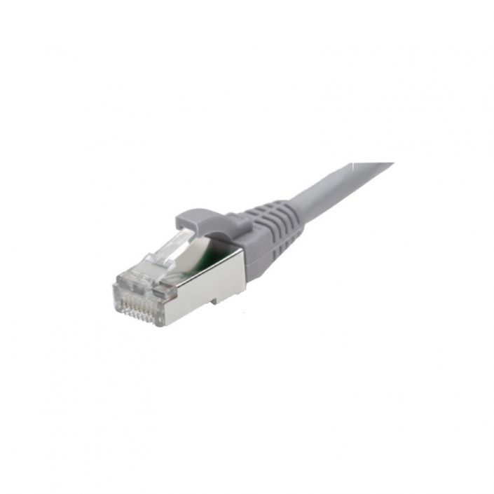 Excel Cat6a Screened F-FTP Patch Lead 1m Grey