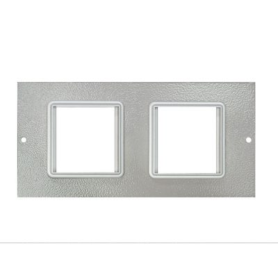 1 To 3 Compartment Plate – 2x Euro 50x50mm Cut Outs