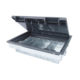 Floor Box 3 or 4 Compartment 80mm Deep RCD Compatible