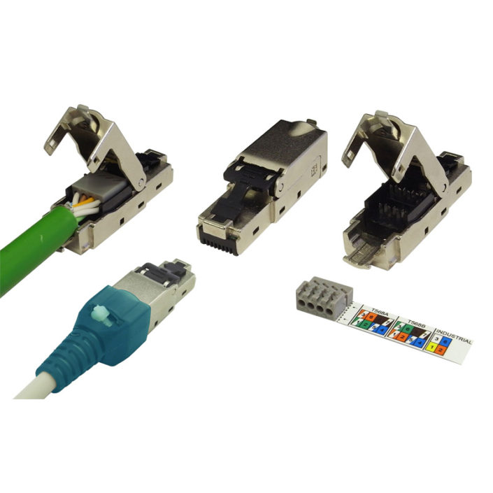 RJ45 STP Field Termination Plug For Cat6a Cable